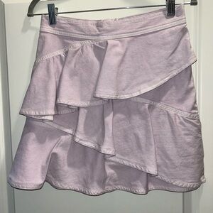 Isabel Marant Coati Denim ruffled mini skirt